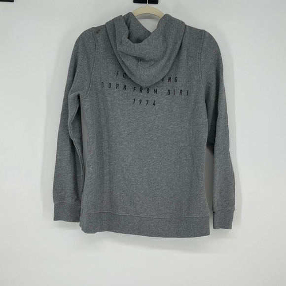 Fox Racing Hoodie Gray Pullover Long Sleeve Men's Size M Born From Dirt - Picture 2 of 10